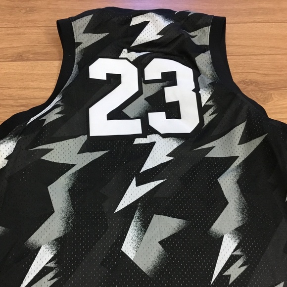 Jordan Jersey Black white gray retro size medium - Picture 6 of 9